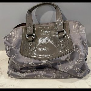 Coach Bag - grey/silver